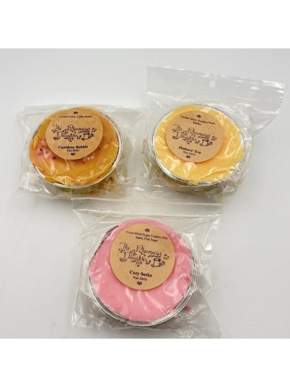The Pharmacist’s Daughter Vendor Wax Melts 3 Pack Soufflés Halloween Autumn  3”